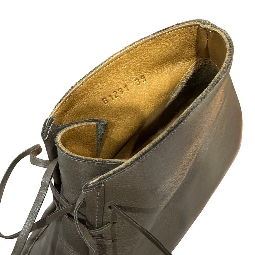 Coclico Women's Quinn Leather Brown Pointed Toe Wedge Chukka Boot, Size 39, EUC - Picture 5 of 10